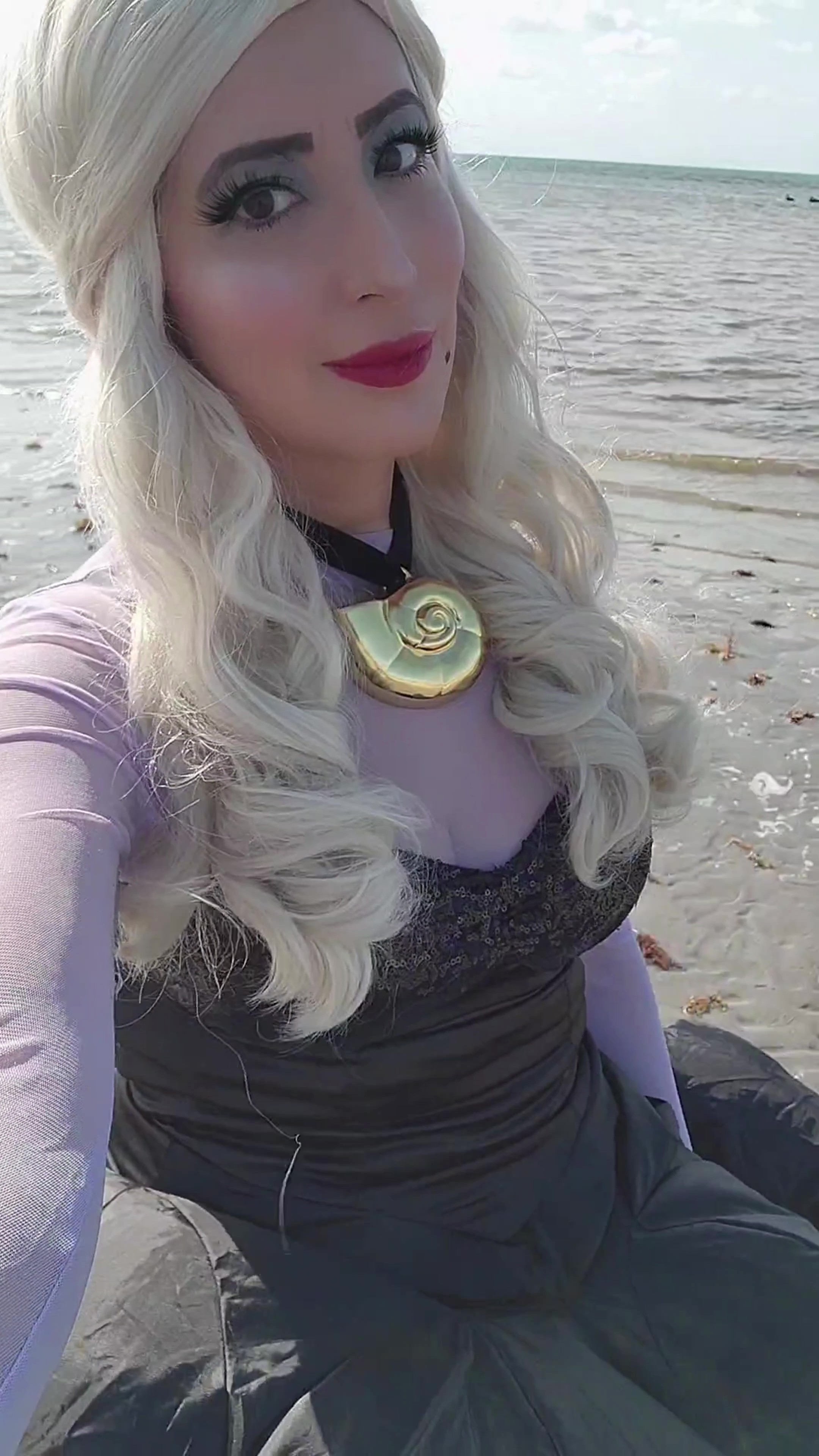 Make waves with villainous glamour Women's Disney Little Mermaid Prestige Ursula Costume! Cast a spell everywhere you go with this exclusive costume for your next Halloween look.